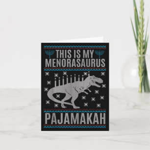 Det här är min Menorah-saurus Lycklig Hanukkah Din Kort