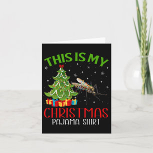 Det här är min Mosquito Kristus Julafton Santa Lju Kort