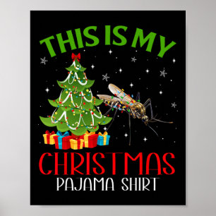 Det här är min Mosquito Kristus Julafton Santa Lju Poster