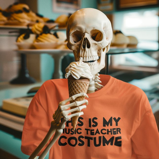 Det här är min musiklärare Costume Shirt Tee (This Is My Music Teacher Costume Shirt)