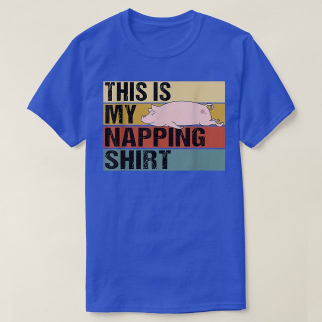 Det här är min Napping Shirt Funny Gris-sömnad T (Design framsida)