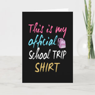 Det här är min officiell School Resa Shirt Kort