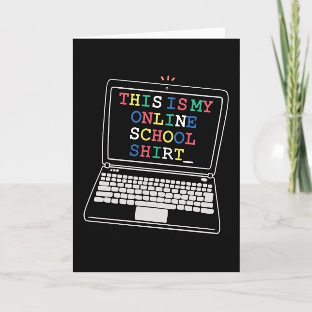 Det här är min online skolskjorta kort (Framsida)