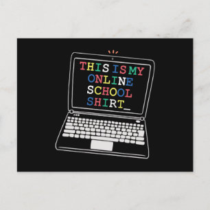 Det här är min online skolskjorta vykort