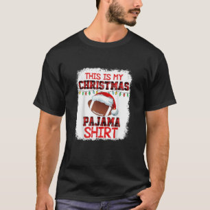Det här är min Pajama-fotbollsmatchning Fami jul T Shirt