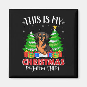 Det här är min Pajama-miniatyr Pinscher Hund Magnet