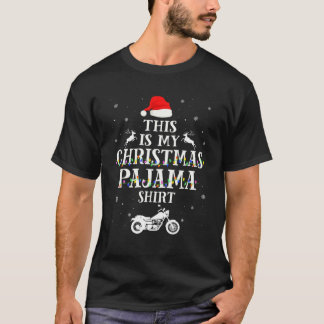 Det här är min Pajama-motorcykel Julafton Ljus T Shirt