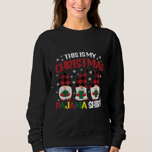 Det här är min Pajama Shirt-familj Gnomies T Shirt (Framsida)