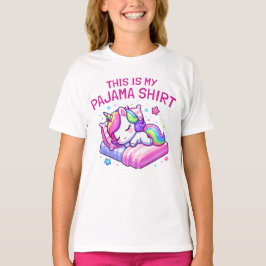 Det här är min Pajama Shirt Unicorn Sleepshirt T