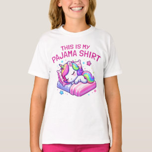 Det här är min Pajama Shirt Unicorn Sleepshirt T