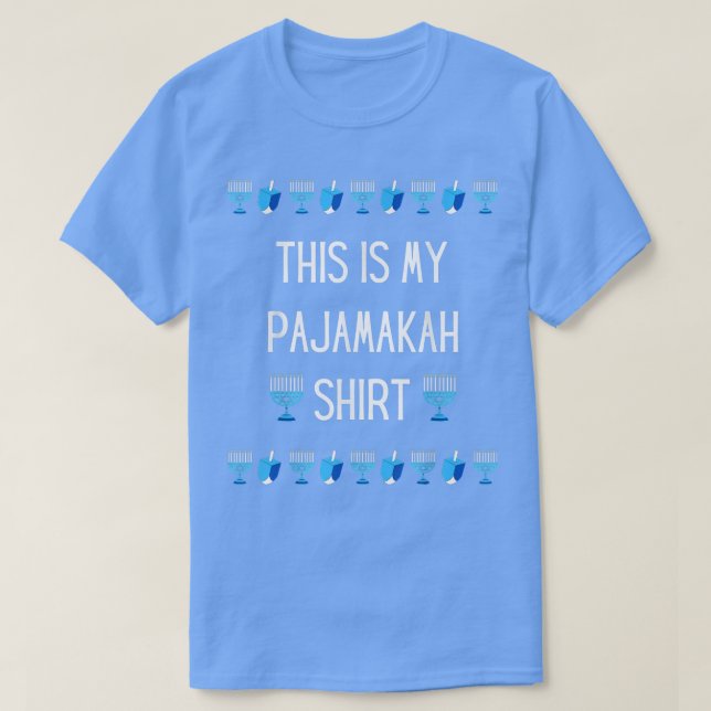 Det här är min Pajamakah Hanukkah Pajamas T Shirt (Design framsida)