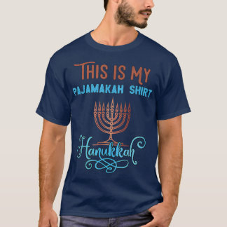 Det här är min Pajamakah Shirt Hanukah Menorah Can T Shirt