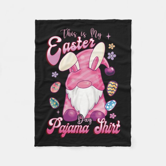 Det här är min Påsk Pajama Påsk Day Bunny Påsk E Fleecefilt (Framsidan)