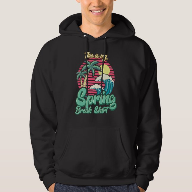 Det här är min Påsklov Retro Stil sommaren 2022 Hoodie (Framsida)