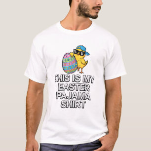 Det här är min påskpyjamas skjorta Chick Egg Pojka T Shirt