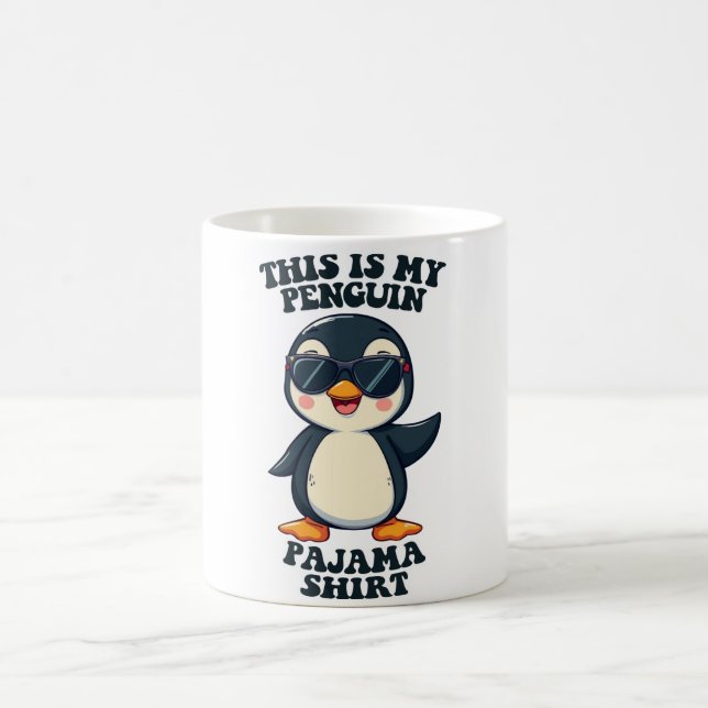 Det här är min Penguin Pajama Shirt Kaffemugg (Center)