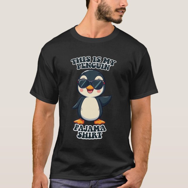 Det här är min Penguin Pajama Shirt T Shirt (Framsida)