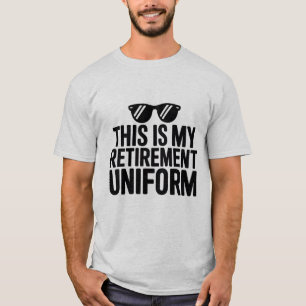 Det här är min Pension Uniform Funny T-Shirt