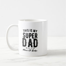 Det här är min Personlig Fars dag i Toppen Pappa Kaffemugg