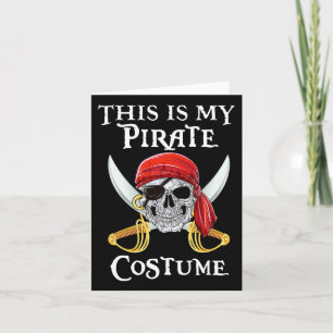 Det här är min Pirat Costume Shirt Halloween Co Kort