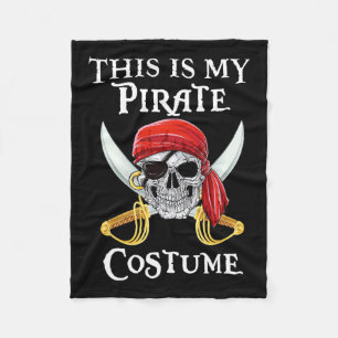 Det här är min Pirat-dräkt Halloween Costume Fleecefilt