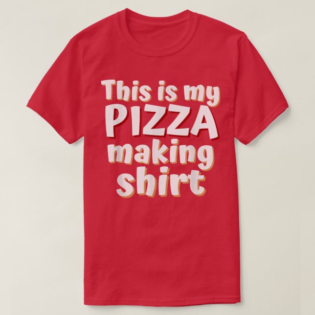Det här är min Pizza Skapar Manar T Shirt (Design framsida)