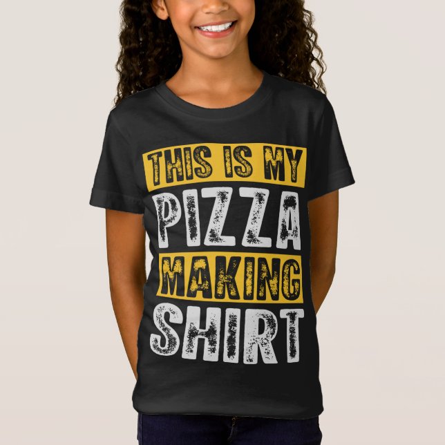 Det här är min Pizza Skapar Pizzahoitalia Pizza L T Shirt (Framsida)