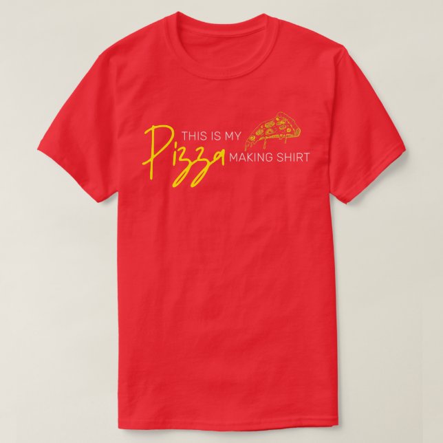 Det här är min Pizza Skapar Shirt Pizza Maker Prem T (Design framsida)