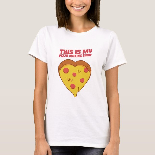 Det här är min Pizza Skapar Shirt T Shirt (Framsida)