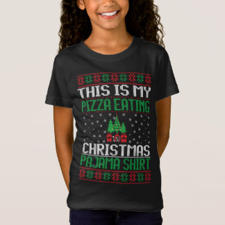 Det här är min Pizza som äter jul Pajama Ugly Swea T Shirt