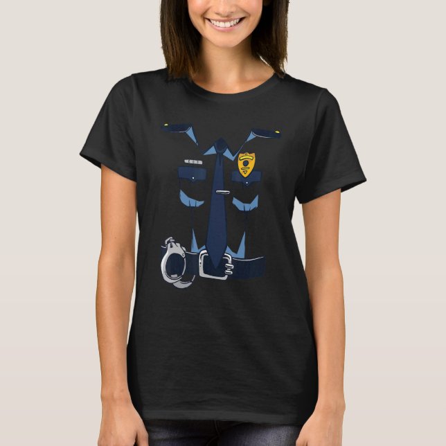 Det här är min polisdräkt t shirt (Framsida)