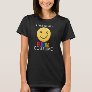 Det här är min purim Costume Funny judisk Ansikte- T Shirt