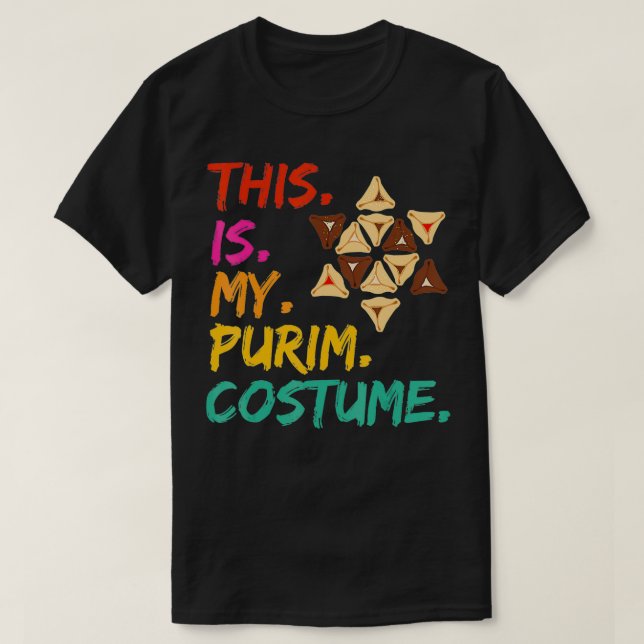 Det här är min Purim Costume Jewish Hamantaschen M T Shirt (Design framsida)