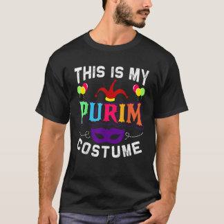 Det här är min purim Costume Jewish Lycklig Purim T Shirt