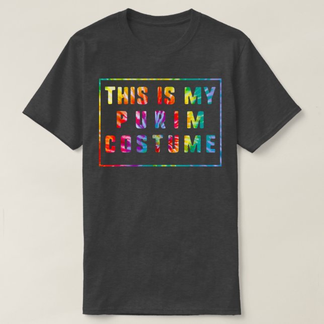 Det här är min purim Costume Jewish Lycklig Purim  T Shirt (Design framsida)