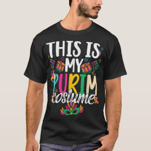 Det här är min purim Costume Jewish Lycklig Purim T Shirt