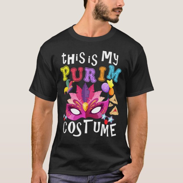 Det här är min purim Costume Jewish Purim Gift Swe T Shirt (Framsida)