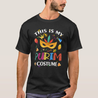 Det här är min purim Costume Mask Hamantash Jewi T Shirt