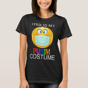 Det här är min Purim Costume, rolig judisk Ansikte T Shirt