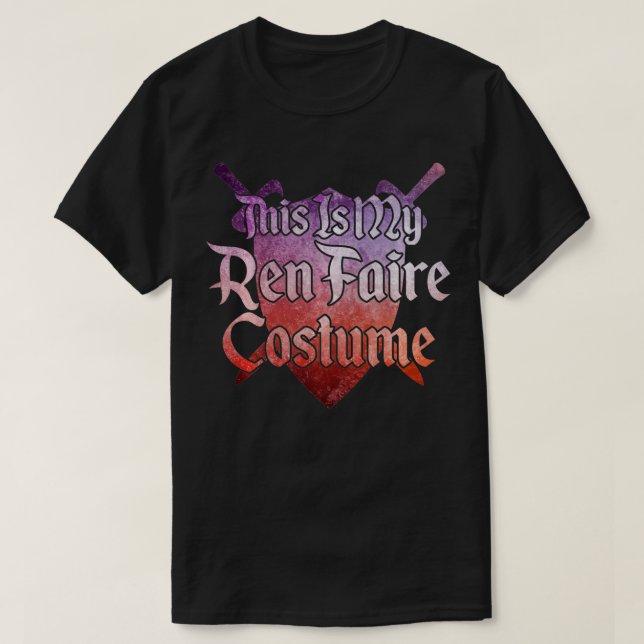 DET HÄR ÄR MIN REN FAIRE COSTUME FUNNY Renaissance T Shirt (Design framsida)