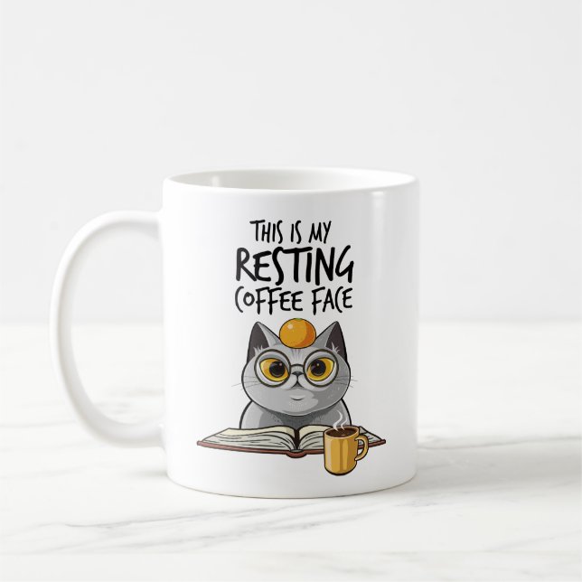 Det här är min reservkaffe Ansikte Kaffemugg (Vänster)