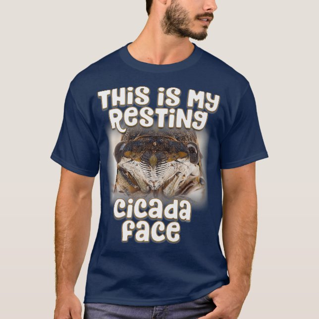Det här är min Reste Cicada Ansikte - Funny Cicada T Shirt (Framsida)