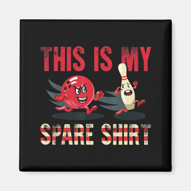 Det här är min Roligt Bowling Magnet (Framsidan)