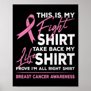 Det här är min Rosa Ribb för bröstcancermedvetenhe Poster