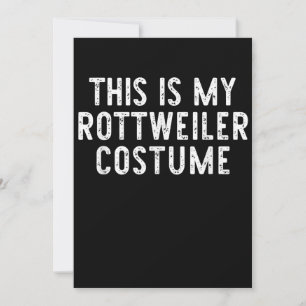 Det här är min Rottweiler Dog Costume Halloween La Meddelande