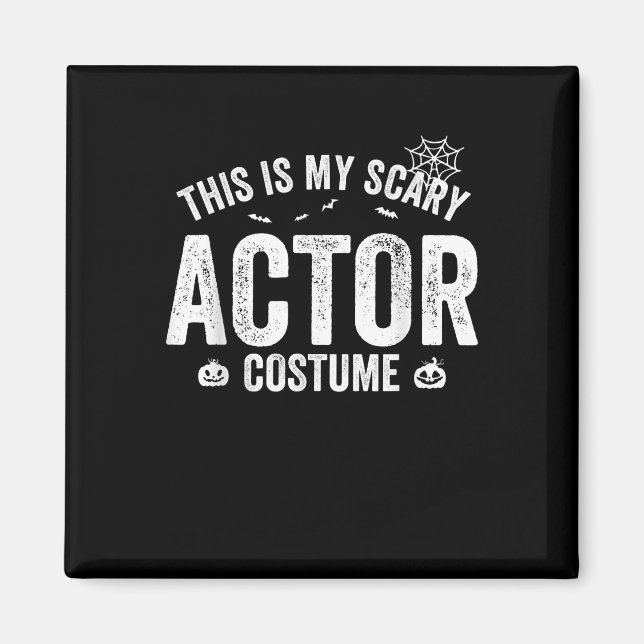 Det här är min Scary Actor Costume Halloween Pook Magnet (Framsidan)