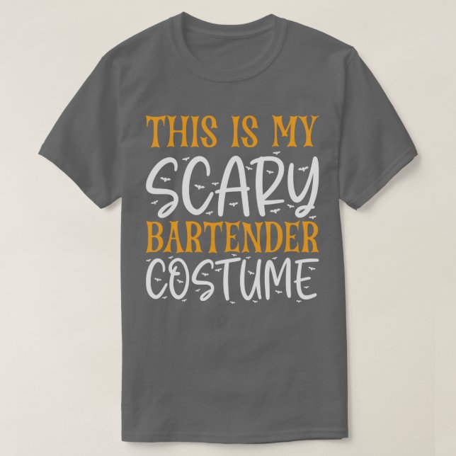 Det här är min Scary Bartender-kostym T Shirt (Design framsida)