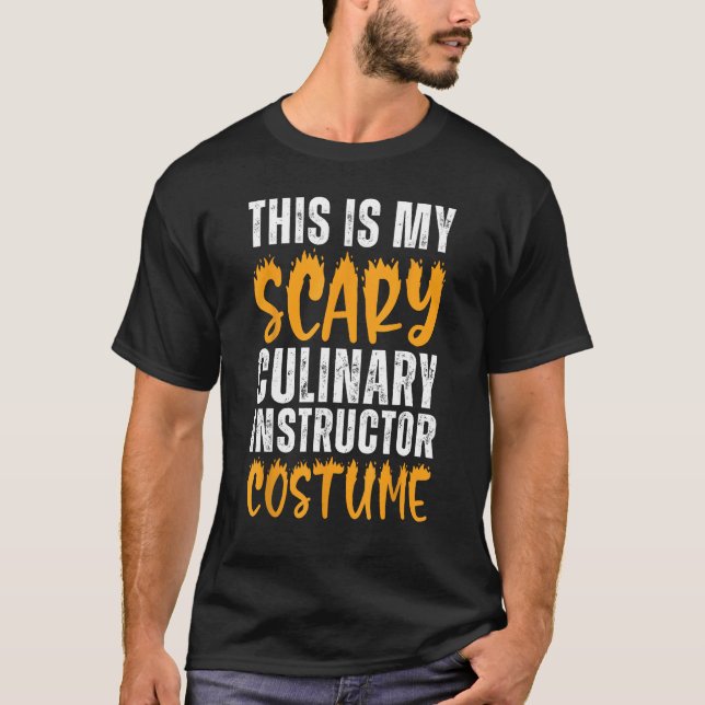 Det här är min Scary Culinary Instructions Costume T Shirt (Framsida)