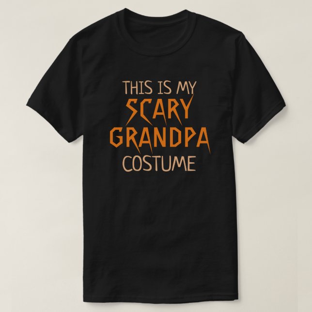 Det här är min Scary Grandpa Costume Funny Hallowe T Shirt (Design framsida)