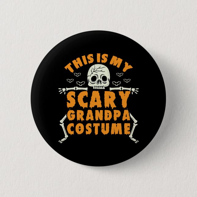 Det här är min Scary Grandpa Costume Knapp (Framsida)